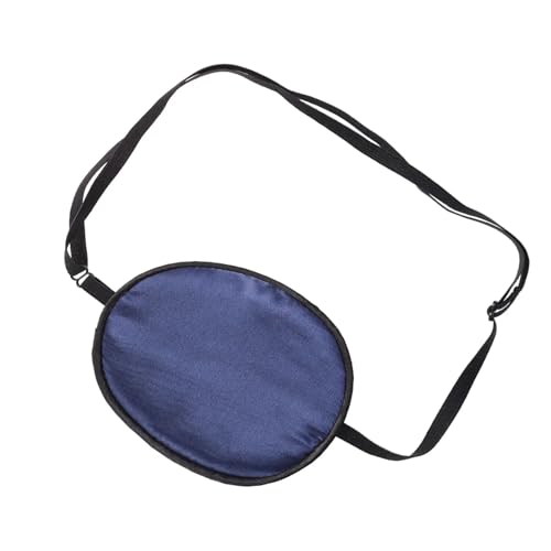 GXMDSGZ Seidene Augenklappen und bequeme Einzelaugenmaske, verstellbare Augenabdeckung im Piratenstil(Dark Blue) von GXMDSGZ