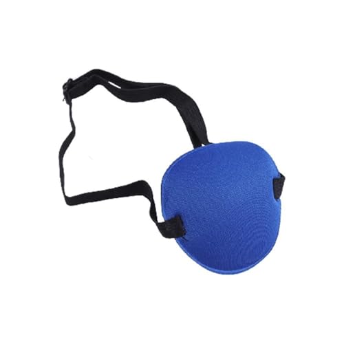 GXMDSGZ Unisex Piraten-Augenklappe, einzelne Augenmaske, verstellbar, konkave Augenklappe, Augenmaske, Kind, Piraten-Cosplay-Kostüm-Requisiten(Blue) von GXMDSGZ