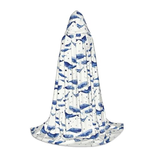 GXUNGT Kleiner blauer Wal-Umhang, stilvoller Kapuzenumhang, perfekt für Halloween und Cosplay, weicher Umhang GXUNGT Kleiner blauer Wal-Umhang, stilvoller Kapuzenumhang, perfekt für Halloween und Cosplay, weicher Umhang von GXUNGT