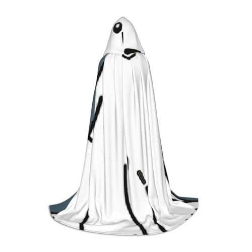 GXUNGT Stilvoller Kapuzenumhang mit Eisbär-Aufdruck, perfekt für Halloween und Cosplay, weicher Umhang GXUNGT Stilvoller Kapuzenumhang mit Eisbär-Aufdruck, perfekt für Halloween und Cosplay, weicher Umhang von GXUNGT