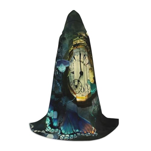 GXUNGT Stilvoller Kapuzenumhang mit Schmetterlingsuhren, perfekt für Halloween und Cosplay, weicher Umhang GXUNGT Stilvoller Kapuzenumhang mit Schmetterlingsuhren, perfekt für Halloween und Cosplay, weicher Umhang von GXUNGT