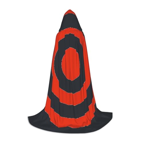 GXUNGT Stilvoller Kapuzenumhang mit Vektor-Design, perfekt für Halloween und Cosplay, weicher Umhang von GXUNGT