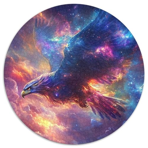 Adler Puzzle 1000 Teile Traumhafte Nebel Rundes Puzzle Für Erwachsene Anspruchsvoll Für Erwachsene Und Kinder 1000pcs (67.5x67.5cm) von GXYUAOIEF
