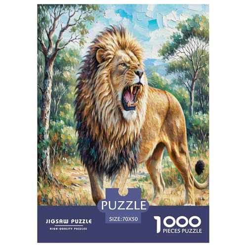 Afrikanischer Löwe Puzzle 1000 Teile Schwer Puzzle Spielzeug Lernspiel Impossible Herausforderungsspielzeug Für Erwachsene Und Kinder Ab 12 Jahren 70x50cm/1000pcs Afrikanischer Löwe Puzzle 1000 Teile Schwer Puzzle Spielzeug Lernspiel Impossible Herausforderungsspielzeug Für Erwachsene Und Kinder Ab 12 Jahren 70x50cm/1000pcs von GXYUAOIEF