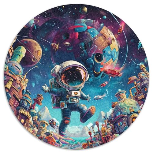Astronaut Puzzle 1000 Teile Weltraum Opera Rundes Puzzle Für Erwachsene Anspruchsvoll Für Erwachsene 14+ 1000pcs (67.5x67.5cm) von GXYUAOIEF