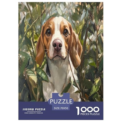 BAdler Dogs Puzzles 1000-teilige Schwer Puzzle Spielzeug Lernspiel Impossible Herausforderungsspielzeug Für Erwachsene Und Kinder in Bewährter 70x50cm/1000pcs von GXYUAOIEF