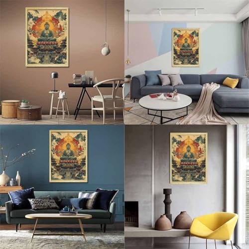 Buddha Puzzles 1000 Teile Schwer Puzzle Spielzeug Lernspiel Impossible Herausforderungsspielzeug Für Erwachsene Und Kinder in Bewährter 1000pcs (75x50cm) von GXYUAOIEF