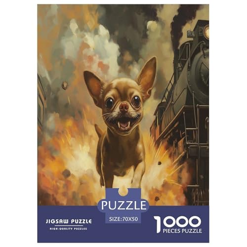 Chihuahua Puzzles 1000 Teile Schwer Puzzle Spielzeug Lernspiel Impossible Herausforderung Spielzeug Für Erwachsene Und Kinder Ab 14 Jahren 70x50cm/1000pcs Chihuahua Puzzles 1000 Teile Schwer Puzzle Spielzeug Lernspiel Impossible Herausforderung Spielzeug Für Erwachsene Und Kinder Ab 14 Jahren 70x50cm/1000pcs von GXYUAOIEF