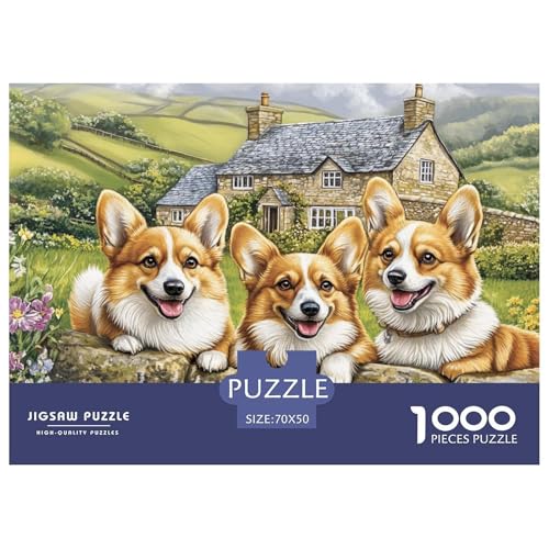 Corgi Puzzle 1000 Teile Steinmauern-Hütte Puzzles EIN Herausforderndes Rätsel 100% Recycelter Pappe Für Erwachsene Und Kinder Ab 14 Jahren 70x50cm/1000pcs Corgi Puzzle 1000 Teile Steinmauern-Hütte Puzzles EIN Herausforderndes Rätsel 100% Recycelter Pappe Für Erwachsene Und Kinder Ab 14 Jahren 70x50cm/1000pcs von GXYUAOIEF