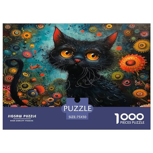 Cute Kat 1000 Teile Puzzle, Puzzles Für Erwachsene, 1000 Teile Puzzlespiel Für Jugendliche & Erwachsene Puzzlespiel Puzzel 1000pcs (75x50cm) von GXYUAOIEF