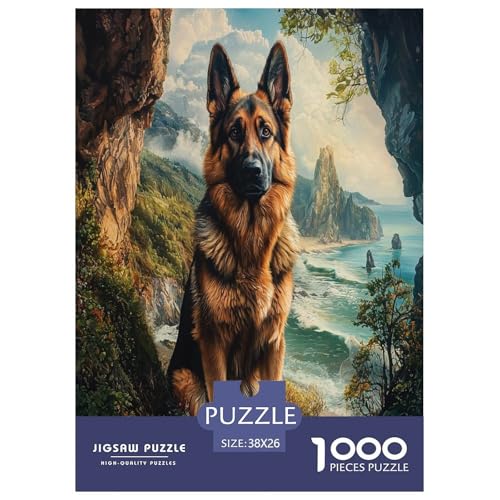 Deutscher Schäfers Puzzle 1000-teilige Schwer Puzzle Spielzeug Pädagogisches Spiel Impossible Herausforderungsspielzeug Für Erwachsene Und Kinder Ab 12 Jahren 38x26cm/1000pcs Deutscher Schäfers Puzzle 1000-teilige Schwer Puzzle Spielzeug Pädagogisches Spiel Impossible Herausforderungsspielzeug Für Erwachsene Und Kinder Ab 12 Jahren 38x26cm/1000pcs von GXYUAOIEF