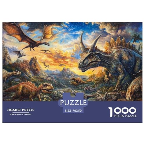 Dinosaurier Puzzle 1000 Teile Berge und Flüsse Puzzles Impossible Geschicklichkeitsspiel 100% Recycelter Pappe Für Erwachsene Und Kinder Ab 14 Jahren 70x50cm/1000pcs Dinosaurier Puzzle 1000 Teile Berge und Flüsse Puzzles Impossible Geschicklichkeitsspiel 100% Recycelter Pappe Für Erwachsene Und Kinder Ab 14 Jahren 70x50cm/1000pcs von GXYUAOIEF