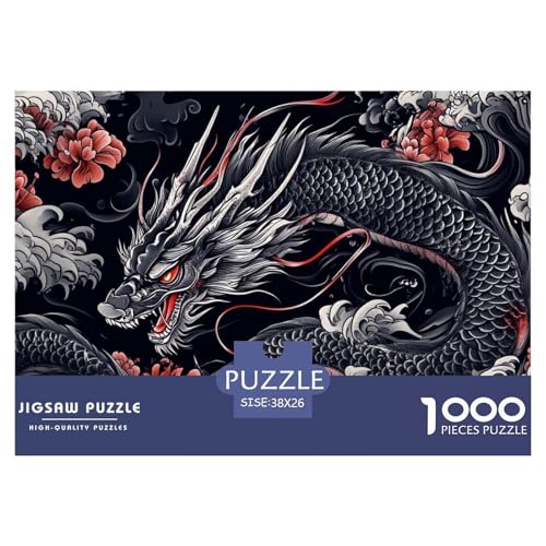 Drache Puzzle 1000 Teile Wellenblumen Puzzles Stress Abbauen Familien-Puzzlespiel 100% Recycelter Pappe Für Erwachsene Und Kinder 38x26cm/1000pcs Drache Puzzle 1000 Teile Wellenblumen Puzzles Stress Abbauen Familien-Puzzlespiel 100% Recycelter Pappe Für Erwachsene Und Kinder 38x26cm/1000pcs von GXYUAOIEF