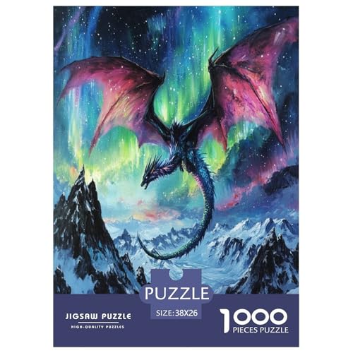 Drachen Puzzle 1000-teilige Schwer Puzzle Spielzeug Lernspiel Impossible Herausforderungsspielzeug Für Erwachsene Und Kinder Ab 12 Jahren 38x26cm/1000pcs Drachen Puzzle 1000-teilige Schwer Puzzle Spielzeug Lernspiel Impossible Herausforderungsspielzeug Für Erwachsene Und Kinder Ab 12 Jahren 38x26cm/1000pcs von GXYUAOIEF