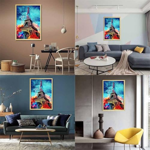 Eiffelturm Puzzles 1000 Teile Schwer Puzzle Spielzeug Lernspiel Impossible Herausforderungsspielzeug Für Erwachsene Und Kinder in Bewährter 1000pcs (75x50cm) von GXYUAOIEF