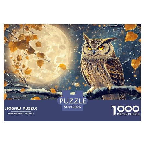 Eule Puzzle 1000-teilige Mond Puzzles EIN Herausforderndes Rätsel 100% Recycelter Pappe Für Erwachsene Kinder 38x26cm/1000pcs Eule Puzzle 1000-teilige Mond Puzzles EIN Herausforderndes Rätsel 100% Recycelter Pappe Für Erwachsene Kinder 38x26cm/1000pcs von GXYUAOIEF