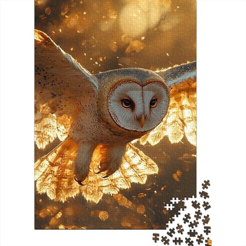 Eule Puzzle 1000-teilige Schwer Puzzle Spielzeug Pädagogisches Spiel Impossible Herausforderungsspielzeug Für Erwachsene Und Kinder Ab 12 Jahren 1000pcs (75x50cm) von GXYUAOIEF