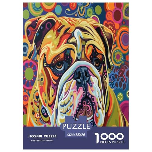 Groovy BullHund Puzzles 1000 Teile Schwer Puzzle Spielzeug Lernspiel Impossible Herausforderungsspielzeug Für Erwachsene Und Kinder in Bewährter 38x26cm/1000pcs Groovy BullHund Puzzles 1000 Teile Schwer Puzzle Spielzeug Lernspiel Impossible Herausforderungsspielzeug Für Erwachsene Und Kinder in Bewährter 38x26cm/1000pcs von GXYUAOIEF