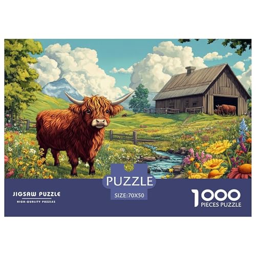 Highland Katzetle Puzzle 1000-teilige Blockhütte Puzzles EIN Herausforderndes Rätsel 100% Recycelter Pappe Für Erwachsene Kinder 70x50cm/1000pcs Highland Katzetle Puzzle 1000-teilige Blockhütte Puzzles EIN Herausforderndes Rätsel 100% Recycelter Pappe Für Erwachsene Kinder 70x50cm/1000pcs von GXYUAOIEF