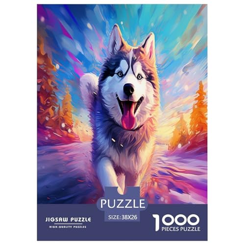 Husky- Cartoon Animal Puzzle 1000-teilige Schwer Puzzle Spielzeug Pädagogisches Spiel Impossible Herausforderungsspielzeug Für Erwachsene Kinder 38x26cm/1000pcs Husky- Cartoon Animal Puzzle 1000-teilige Schwer Puzzle Spielzeug Pädagogisches Spiel Impossible Herausforderungsspielzeug Für Erwachsene Kinder 38x26cm/1000pcs von GXYUAOIEF