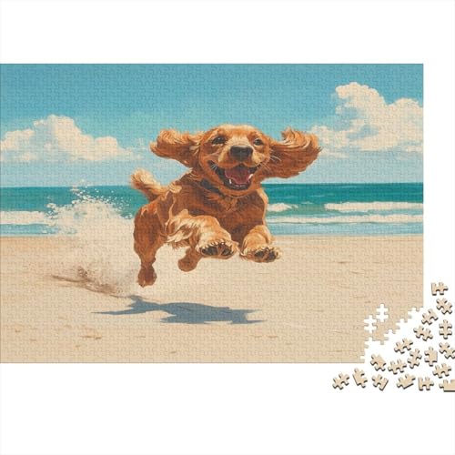 Irischer Setter Puzzlespiel 1000 Teile Puzzle Für Erwachsene Und Kinder Ab 14 Jahren, Puzzle-Motiv Erwachsenen Puzzlespiel Puzzel 1000pcs (75x50cm) von GXYUAOIEF