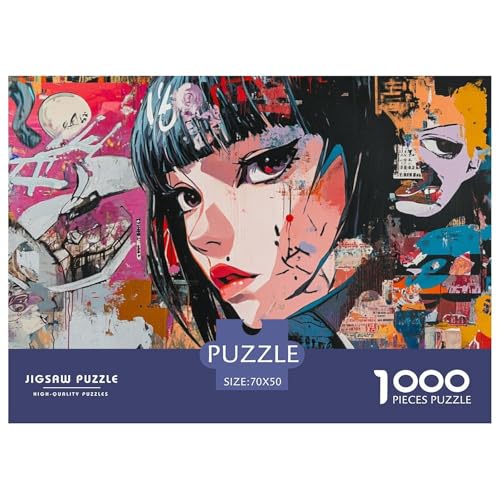 Japanisches Graffiti Puzzle 1000-teilige Junges Mädchen Puzzles EIN Herausforderndes Rätsel 100% Recycelter Pappe Home Dekoration 70x50cm/1000pcs Japanisches Graffiti Puzzle 1000-teilige Junges Mädchen Puzzles EIN Herausforderndes Rätsel 100% Recycelter Pappe Home Dekoration 70x50cm/1000pcs von GXYUAOIEF
