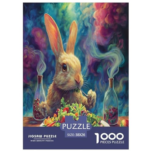Kaninchen Puzzles 1000 Teile Schwer Puzzle Spielzeug Pädagogisches Spiel Impossible Herausforderung Spielzeug Für Erwachsene Und Kinder Ab 12 Jahren 38x26cm/1000pcs Kaninchen Puzzles 1000 Teile Schwer Puzzle Spielzeug Pädagogisches Spiel Impossible Herausforderung Spielzeug Für Erwachsene Und Kinder Ab 12 Jahren 38x26cm/1000pcs von GXYUAOIEF