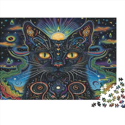 Kat Puzzles1000 Teile, Puzzle Für Erwachsene, Geschicklichkeitsspiel Für Die Ganze Familie, Klassische Puzzle,Geburtstagsgeschenk Erwachsenen Puzzlespiel Puzzel 1000pcs (75x50cm) von GXYUAOIEF