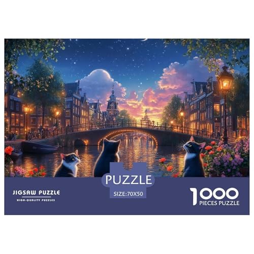 Katze Puzzle 1000 Teile Uferlichter Puzzles Impossible Geschicklichkeitsspiel 100% Recycelter Pappe Für Die Ganze Familie 70x50cm/1000pcs Katze Puzzle 1000 Teile Uferlichter Puzzles Impossible Geschicklichkeitsspiel 100% Recycelter Pappe Für Die Ganze Familie 70x50cm/1000pcs von GXYUAOIEF