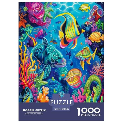 Meeresleben Meerestiere Puzzles 1000 Teile Schwer Puzzle Spielzeug Pädagogisches Spiel Impossible Herausforderungsspielzeug Für Erwachsene Und Kinder Ab 14 Jahren 38x26cm/1000pcs Meeresleben Meerestiere Puzzles 1000 Teile Schwer Puzzle Spielzeug Pädagogisches Spiel Impossible Herausforderungsspielzeug Für Erwachsene Und Kinder Ab 14 Jahren 38x26cm/1000pcs von GXYUAOIEF