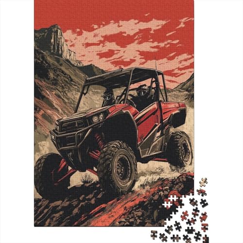 Mountain Off-Road Vehicle Puzzle 1000 Teile Schwer Puzzle Spielzeug Pädagogisches Spiel Impossible Herausforderungsspielzeug Für Erwachsene Und Kinder in Bewährter 1000pcs (75x50cm) von GXYUAOIEF