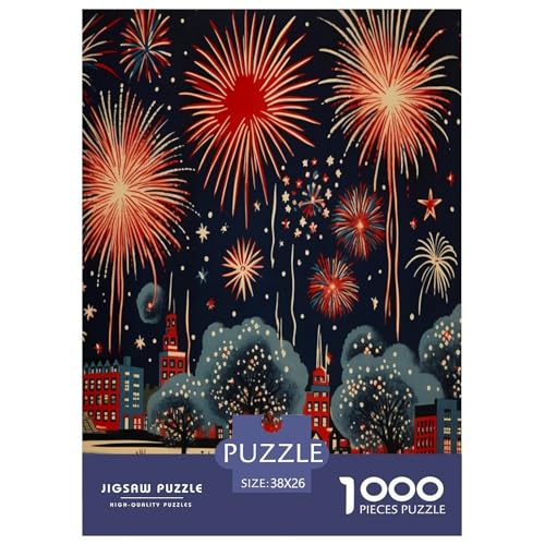 Neujahrsfeuerwerk festlich rot Puzzle 1000-teilige Schwer Puzzle Spielzeug Lernspiel Impossible Herausforderungsspielzeug Für Erwachsene Und Kinder Ab 12 Jahren 38x26cm/1000pcs Neujahrsfeuerwerk festlich rot Puzzle 1000-teilige Schwer Puzzle Spielzeug Lernspiel Impossible Herausforderungsspielzeug Für Erwachsene Und Kinder Ab 12 Jahren 38x26cm/1000pcs von GXYUAOIEF