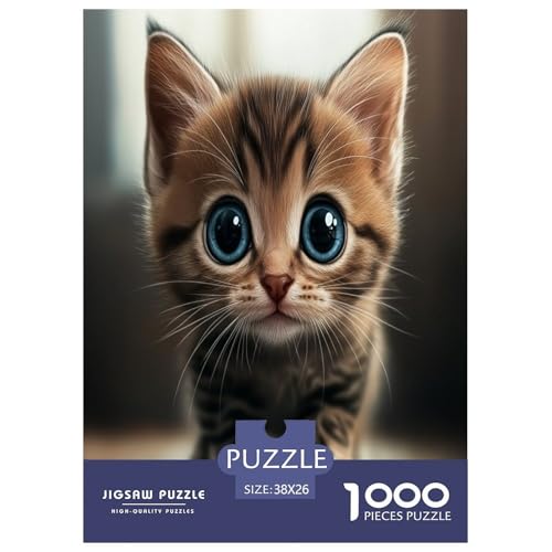 Niedliche Katze Puzzle 1000-teilige Schwer Puzzle Spielzeug Pädagogisches Spiel Impossible Herausforderungsspielzeug Für Erwachsene Und Kinder Ab 12 Jahren 38x26cm/1000pcs Niedliche Katze Puzzle 1000-teilige Schwer Puzzle Spielzeug Pädagogisches Spiel Impossible Herausforderungsspielzeug Für Erwachsene Und Kinder Ab 12 Jahren 38x26cm/1000pcs von GXYUAOIEF