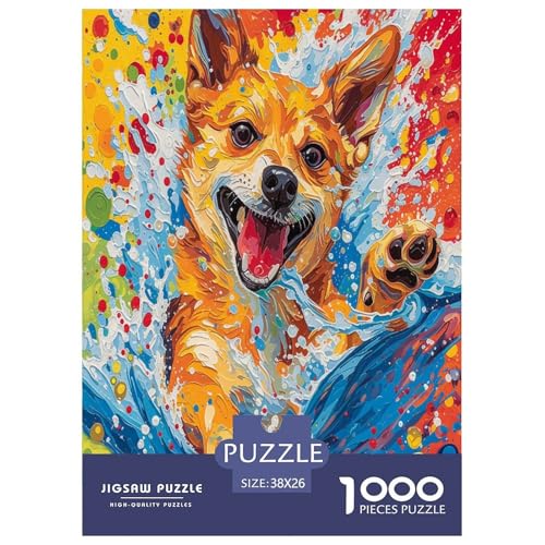Niedlicher Hund Puzzle 1000 Teile Schwer Puzzle Spielzeug Pädagogisches Spiel Impossible Herausforderungsspielzeug Für Erwachsene Und Kinder Ab 12 Jahren 38x26cm/1000pcs Niedlicher Hund Puzzle 1000 Teile Schwer Puzzle Spielzeug Pädagogisches Spiel Impossible Herausforderungsspielzeug Für Erwachsene Und Kinder Ab 12 Jahren 38x26cm/1000pcs von GXYUAOIEF