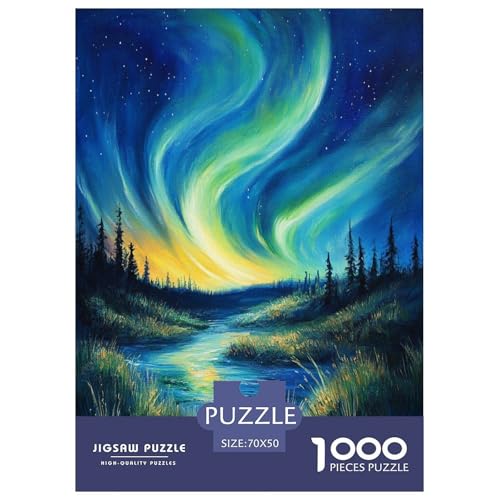Nordlichter Puzzles 1000 Teile Schwer Puzzle Spielzeug Pädagogisches Spiel Impossible Herausforderungsspielzeug Für Erwachsene Und Kinder Ab 14 Jahren 70x50cm/1000pcs Nordlichter Puzzles 1000 Teile Schwer Puzzle Spielzeug Pädagogisches Spiel Impossible Herausforderungsspielzeug Für Erwachsene Und Kinder Ab 14 Jahren 70x50cm/1000pcs von GXYUAOIEF