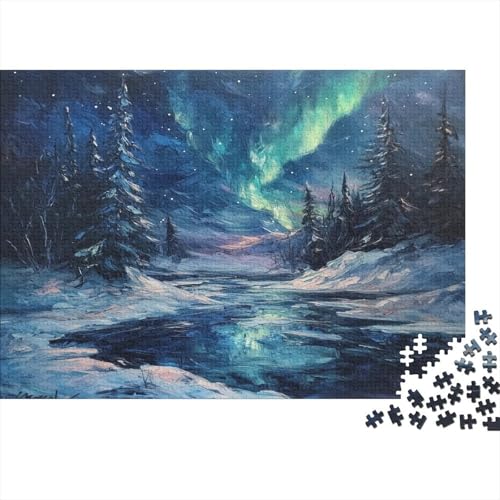 Nordlichter Puzzlespiel 1000 Teile Für Erwachsene, Einzigartige Kunstwerke Und Vorlage - Geburtstagsgeschenk - Spaßige Puzzles Mit Überraschung Von Puzzle in A Bag Puzzel 1000pcs (75x50cm) von GXYUAOIEF
