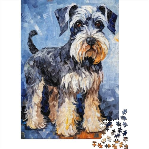 Oil Painting Hund Puzzle 1000-teilige Schwer Puzzle Spielzeug Lernspiel Impossible Herausforderungsspielzeug Für Erwachsene Und Kinder in Bewährter 1000pcs (75x50cm) von GXYUAOIEF
