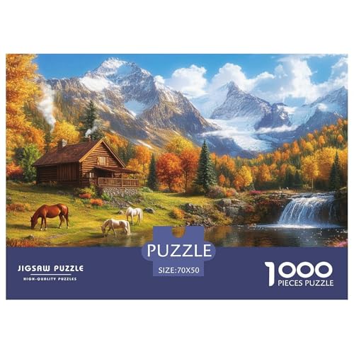 Pferd Puzzle 1000 Teile Mountain Wald Puzzlespiele 100% Recycelter Pappe Für Erwachsene Und Kinder Ab 14 Jahren 70x50cm/1000pcs Pferd Puzzle 1000 Teile Mountain Wald Puzzlespiele 100% Recycelter Pappe Für Erwachsene Und Kinder Ab 14 Jahren 70x50cm/1000pcs von GXYUAOIEF