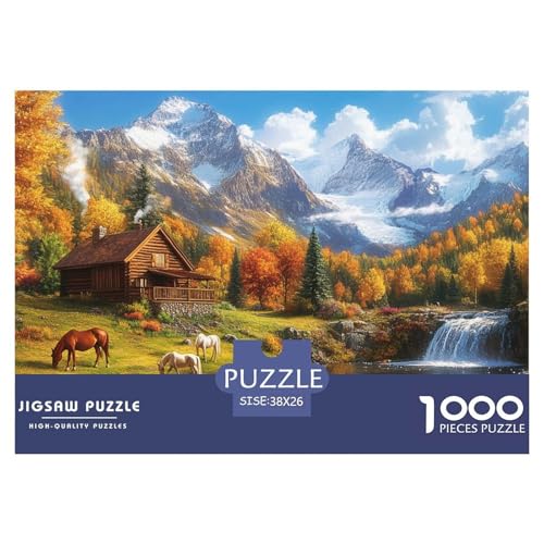Pferd Puzzle 1000-teilige Mountain Wald Puzzles EIN Herausforderndes Rätsel 100% Recycelter Pappe Für Erwachsene Kinder 38x26cm/1000pcs Pferd Puzzle 1000-teilige Mountain Wald Puzzles EIN Herausforderndes Rätsel 100% Recycelter Pappe Für Erwachsene Kinder 38x26cm/1000pcs von GXYUAOIEF