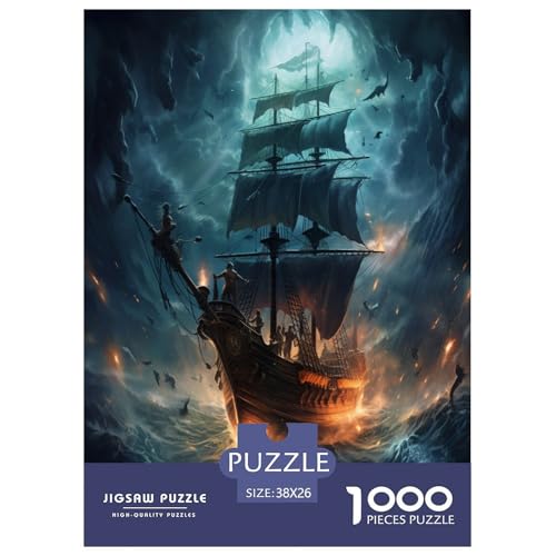 Piratenschiff Puzzle 1000-teilige Schwer Puzzle Spielzeug Pädagogisches Spiel Impossible Herausforderung Spielzeug Für Erwachsene Und Kinder in Bewährter 38x26cm/1000pcs Piratenschiff Puzzle 1000-teilige Schwer Puzzle Spielzeug Pädagogisches Spiel Impossible Herausforderung Spielzeug Für Erwachsene Und Kinder in Bewährter 38x26cm/1000pcs von GXYUAOIEF