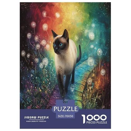 Ragdoll Katze Puzzles 1000 Teile Schwer Puzzle Spielzeug Pädagogisches Spiel Impossible Herausforderung Spielzeug Für Erwachsene Und Kinder Ab 12 Jahren 70x50cm/1000pcs von GXYUAOIEF