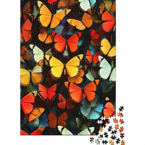 Schmetterling Puzzle 1000-teilige Schwer Puzzle Spielzeug Pädagogisches Spiel Impossible Herausforderungsspielzeug Für Erwachsene Und Kinder Ab 14 Jahren 1000pcs (75x50cm) von GXYUAOIEF