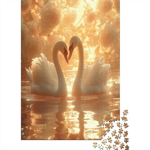 Schwans Puzzle 1000 Teile - Puzzle Für Erwachsene, Puzzle, Puzzlespiel Erwachsenen Puzzlespiel Puzzel 1000pcs (75x50cm) von GXYUAOIEF