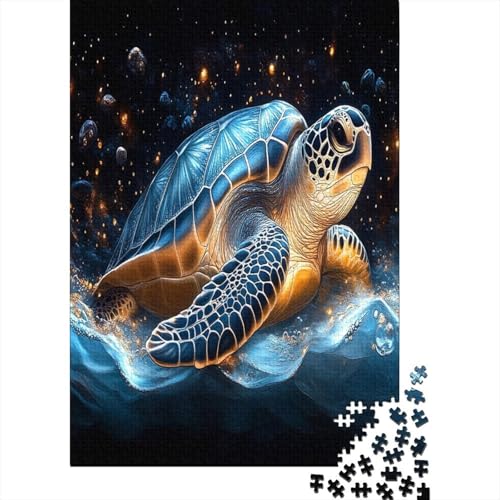 Seeschildkröte Puzzles 1000 Teile Schwer Puzzle Spielzeug Pädagogisches Spiel Impossible Herausforderung Spielzeug Für Erwachsene Und Kinder Ab 12 Jahren 1000pcs (75x50cm) von GXYUAOIEF