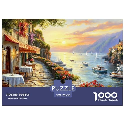 Seestadt Puzzle 1000 Teile Restaurantboote Puzzlespiele 100% Recycelter Pappe Erwachsenenpuzzle Ab 14 Jahren 70x50cm/1000pcs Seestadt Puzzle 1000 Teile Restaurantboote Puzzlespiele 100% Recycelter Pappe Erwachsenenpuzzle Ab 14 Jahren 70x50cm/1000pcs von GXYUAOIEF