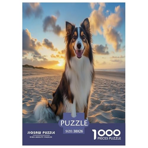 Tibetischer Mastiff Puzzle 1000-teilige Schwer Puzzle Spielzeug Lernspiel Impossible Herausforderung Spielzeug Für Erwachsene Kinder 38x26cm/1000pcs von GXYUAOIEF