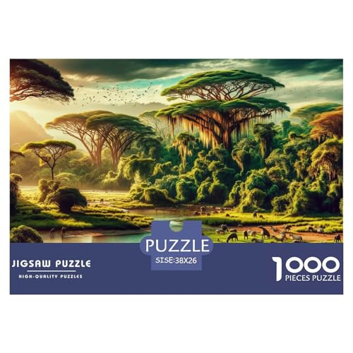 Tierwelt Puzzle 1000 Teile Savanne Puzzles Stress Abbauen Familien-Puzzlespiel 100% Recycelter Pappe Erwachsenenpuzzle Ab 14 Jahren 38x26cm/1000pcs Tierwelt Puzzle 1000 Teile Savanne Puzzles Stress Abbauen Familien-Puzzlespiel 100% Recycelter Pappe Erwachsenenpuzzle Ab 14 Jahren 38x26cm/1000pcs von GXYUAOIEF
