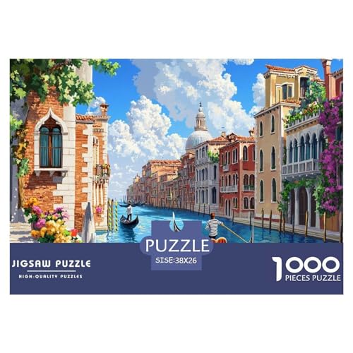 Venedig, Wasserstadt Puzzle 1000 Teile Architekturblumen Puzzles EIN Herausforderndes Rätsel 100% Recycelter Pappe Für Die Ganze Familie 38x26cm/1000pcs Venedig, Wasserstadt Puzzle 1000 Teile Architekturblumen Puzzles EIN Herausforderndes Rätsel 100% Recycelter Pappe Für Die Ganze Familie 38x26cm/1000pcs von GXYUAOIEF