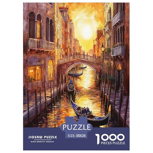 Venedig Wasserstadt Puzzles 1000 Teile Schwer Puzzle Spielzeug Lernspiel Impossible Herausforderungsspielzeug Für Erwachsene Und Kinder Ab 14 Jahren 38x26cm/1000pcs Venedig Wasserstadt Puzzles 1000 Teile Schwer Puzzle Spielzeug Lernspiel Impossible Herausforderungsspielzeug Für Erwachsene Und Kinder Ab 14 Jahren 38x26cm/1000pcs von GXYUAOIEF