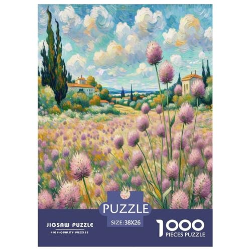 Verbena Puzzles 1000 Teile Schwer Puzzle Spielzeug Pädagogisches Spiel Impossible Herausforderung Spielzeug Für Erwachsene Und Kinder in Bewährter 38x26cm/1000pcs von GXYUAOIEF